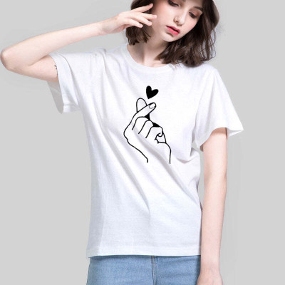 OUTZIDR Solid, Printed Women Round Neck White T-Shirt