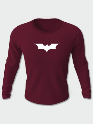 London Crew Printed Men Round Neck Maroon T-Shirt