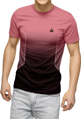 dhaari by unique creation Printed Men Round Neck Pink T-Shirt