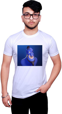 KRYONIX Printed Men Round Neck White T-Shirt