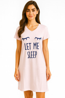 Lipshe A Graphic Print Women V Neck Pink T-Shirt