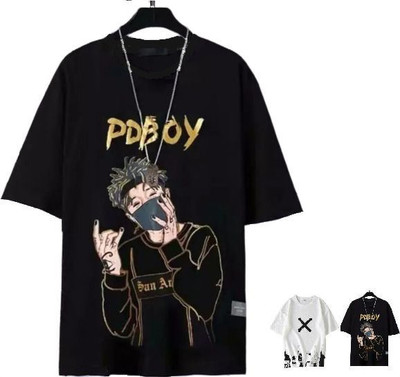 stylesmyth Printed Men Round Neck Multicolor T-Shirt
