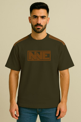 Culish Trend Printed, Colorblock Men Round Neck Green T-Shirt