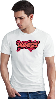 Seek Buy Love Printed Men Round Neck White T-Shirt