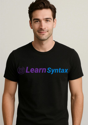 Textio Graphic Print Men Round Neck Black T-Shirt