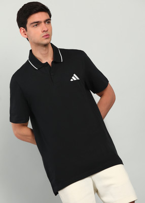 ADIDAS Solid Men Polo Neck Multicolor T-Shirt