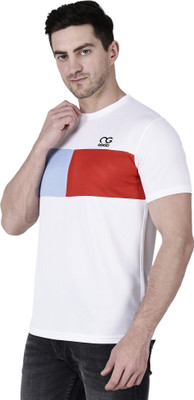 Nexgo Colorblock Men Round Neck Multicolor T-Shirt