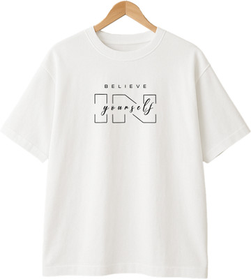 Buddy Collection Graphic Print Men Round Neck White T-Shirt