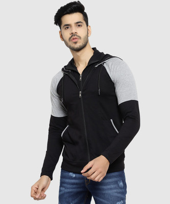 Black Collection Full Sleeve Color Block Men Sweatshirt