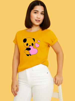 SZN Printed Men Round Neck Yellow T-Shirt