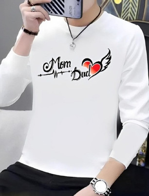 clickwell Printed Men Round Neck White T-Shirt