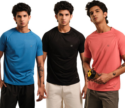 Sirtex Eazy Printed Men Round Neck Blue T-Shirt