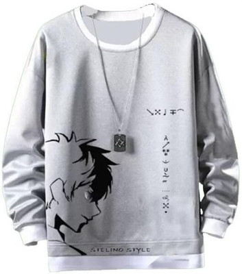 cnw Graphic Print Men Round Neck Grey T-Shirt