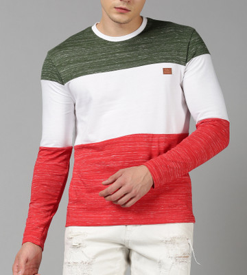 UrGear Colorblock Men Round Neck Multicolor T-Shirt