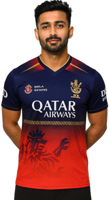 Playhard Printed Men V Neck Multicolor T-Shirt