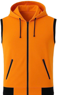 VASTRAART Colorblock Men Hooded Neck Yellow, Black T-Shirt