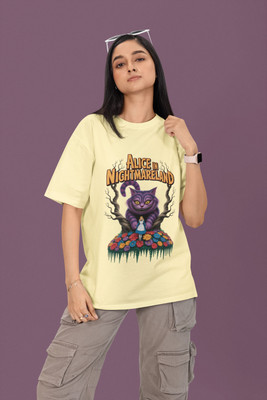 syom Graphic Print Women Round Neck Multicolor T-Shirt