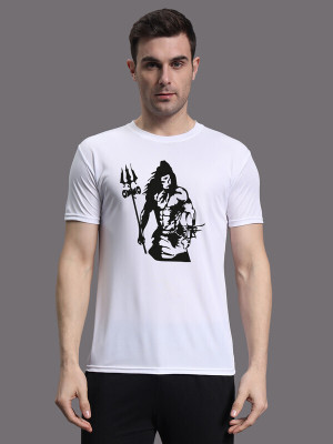 InkTees Printed Men Round Neck White T-Shirt