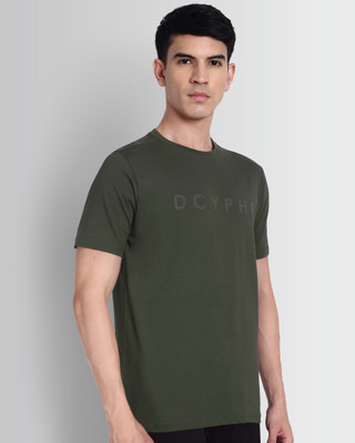 DCYPHR Graphic Print Men Crew Neck Green T-Shirt