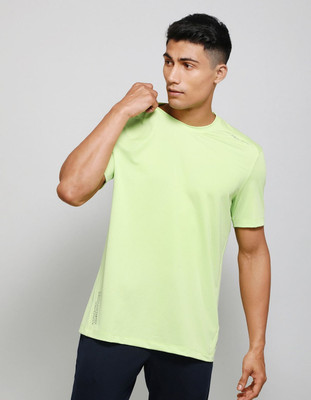JOCKEY Solid Men Round Neck Light Green T-Shirt