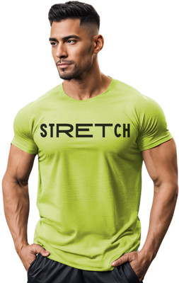 3colors Solid Men Round Neck Green T-Shirt