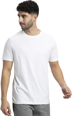 JOCKEY Solid Men Round Neck White T-Shirt
