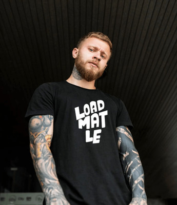 PD CLORI Printed Men Crew Neck Black T-Shirt