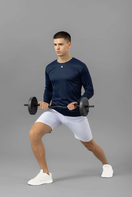 DRIZONE Solid Men Round Neck Navy Blue T-Shirt