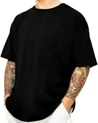 Wrodss Graphic Print Men Round Neck Black T-Shirt