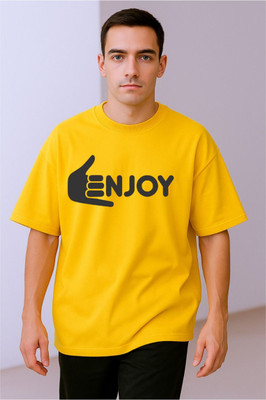 Goodsignn Printed, Typography Men Round Neck Red T-Shirt