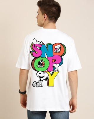 FASHNET FASHION Typography Men Round Neck White T-Shirt
