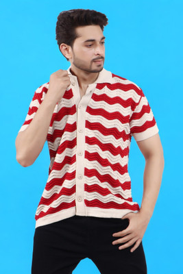 LWALS Printed Men Polo Neck Multicolor T-Shirt