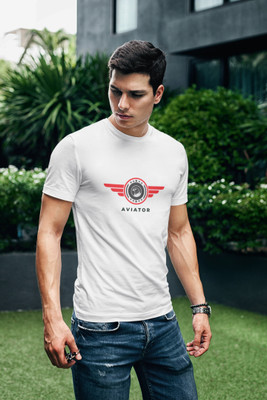Sharnika Solid Men Round Neck White T-Shirt