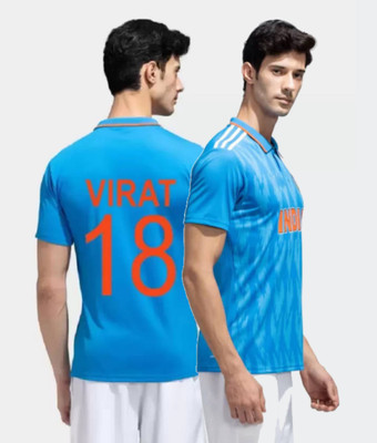 Thiva Printed, Typography Men Polo Neck Multicolor T-Shirt