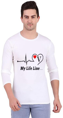 BigArk Printed, Typography Men Round Neck White T-Shirt