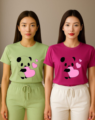 Berlin Graphic Print Women Round Neck Multicolor T-Shirt