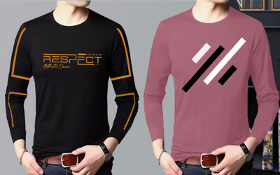JUGULAR Printed Men Round Neck Multicolor T-Shirt