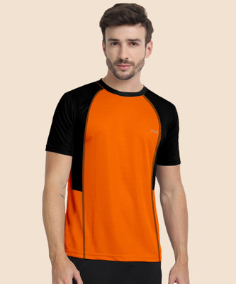 FTX Colorblock Men Round Neck Multicolor T-Shirt