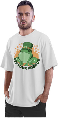 GPGARMENTSS Printed Men Round Neck White T-Shirt