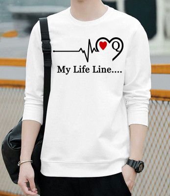 PARA HILLS Printed, Typography Men Round Neck White T-Shirt