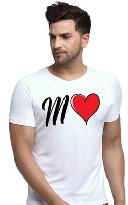 GPGARMNETS Printed Men Round Neck White T-Shirt