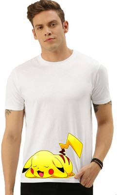 HamsaMART Solid Men Round Neck White T-Shirt
