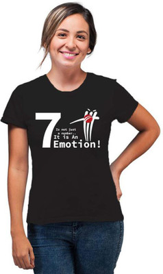 SmarTee Street Typography Women Round Neck Black T-Shirt