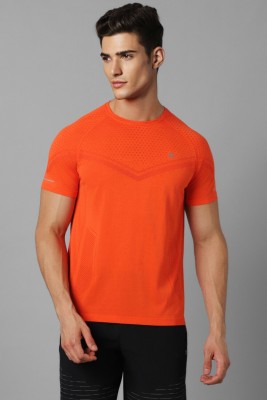 LOUIS PHILIPPE Printed Men Round Neck Orange T-Shirt