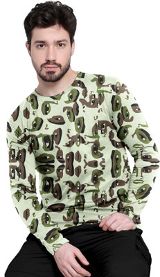 FTX Printed Men Round Neck Dark Green T-Shirt