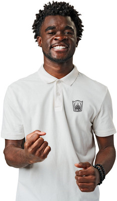 Fighterhero Printed Men Polo Neck White T-Shirt