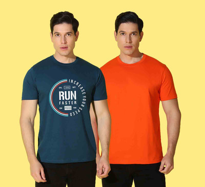 WOOSTRO Typography Men Round Neck Multicolor T-Shirt