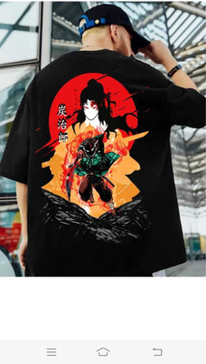 FDS Graphic Print Women Round Neck Black T-Shirt