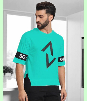 FAOES Printed Men Round Neck Green T-Shirt