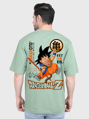 Clickwell Trending Printed, Typography Men Round Neck Light Green T-Shirt